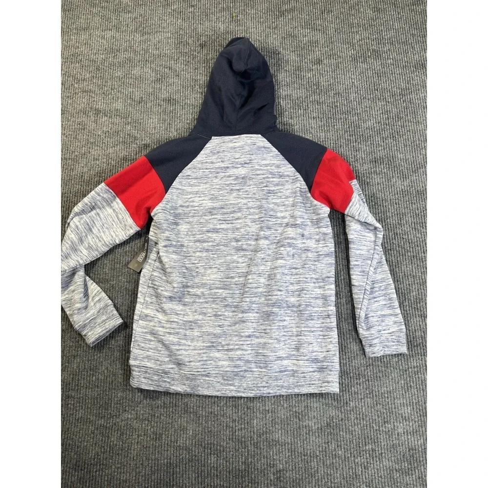 Hollywood‎ The Jean People Boys Gray Navy Red Colorblock Pullover Hoodie Size 18